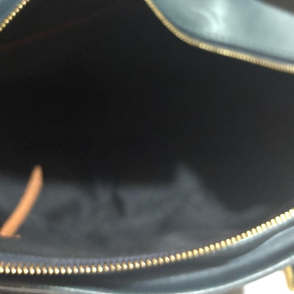 J.W. Hulme green leather satchel handbag - Picture 7 of 8